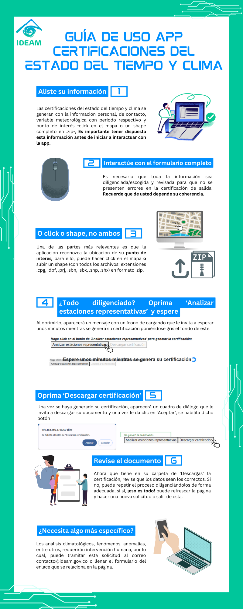 Guía de Uso APP Certificaciones del Estado del Tiempo y Clima