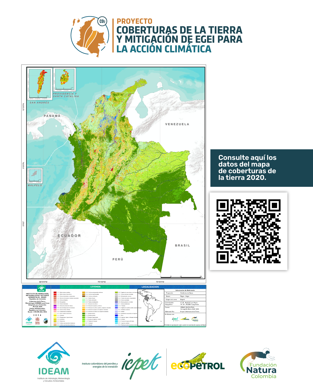 Mapa de Coberturas de la Tierra y Mitigación