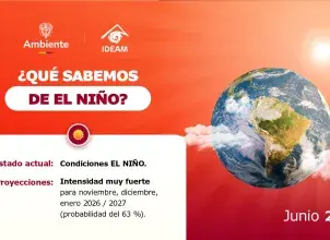 Imagen de Ideam ¿Qué sabemos de El Niño? Junio 2026.