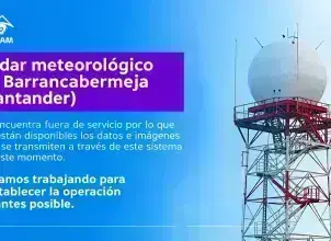 Novedad en operación del radar de Barrancabermeja