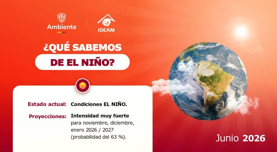 Imagen de Ideam ¿Qué sabemos de El Niño? Junio 2026.