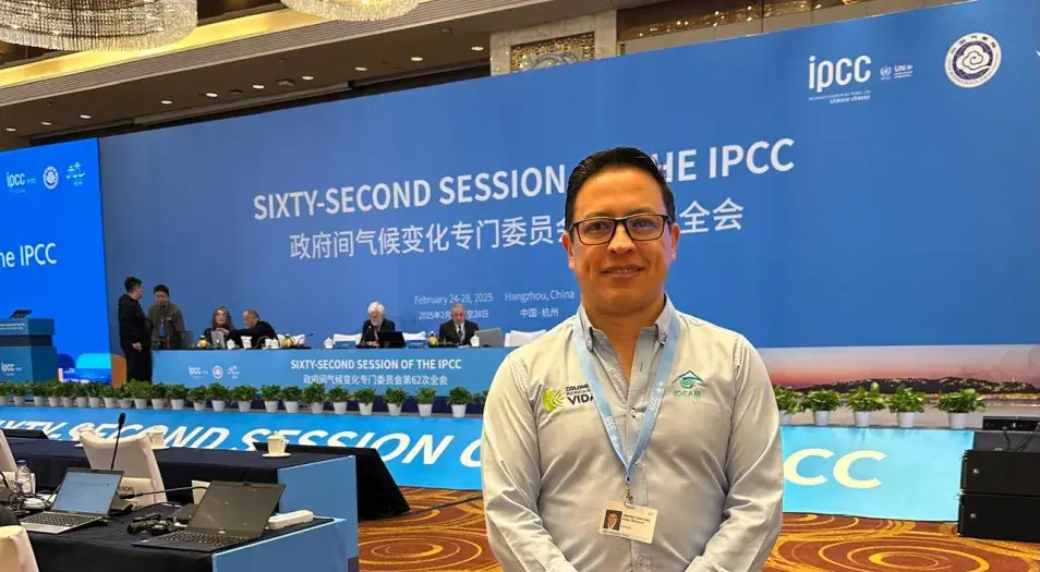 Coronel Jorge Giovanni Jiménez Sánchez, Ideam en China IPCC-62