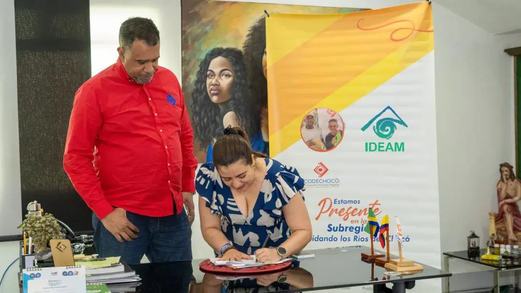 Ideam - Directora del Ideam firmó convenio con Codechocó